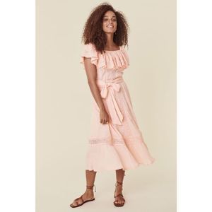 New SPELL Cassie Lace gown in Petal  Size XS